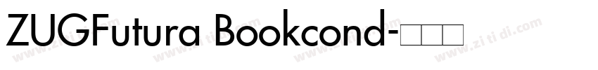 ZUGFutura Bookcond字体转换